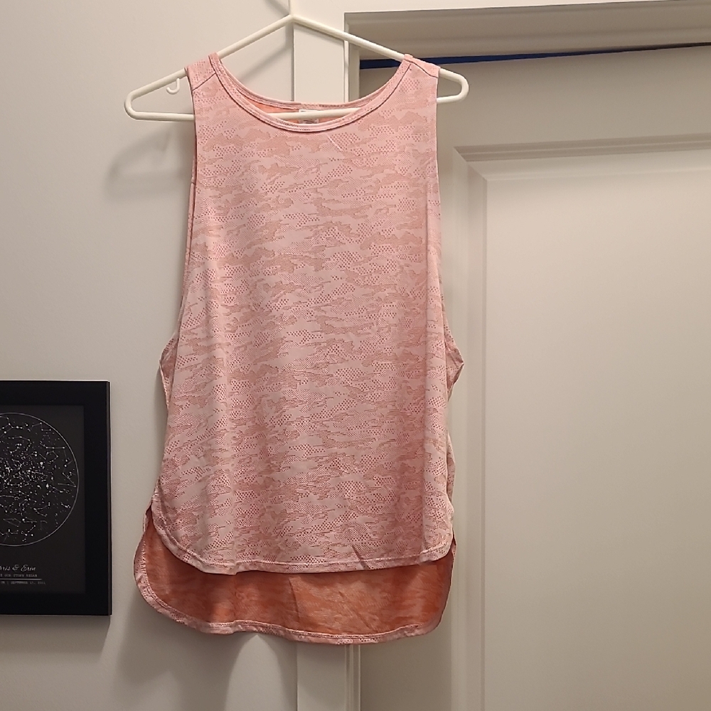 Diadora Pink Asymmetrical Sleeveless Tank Top